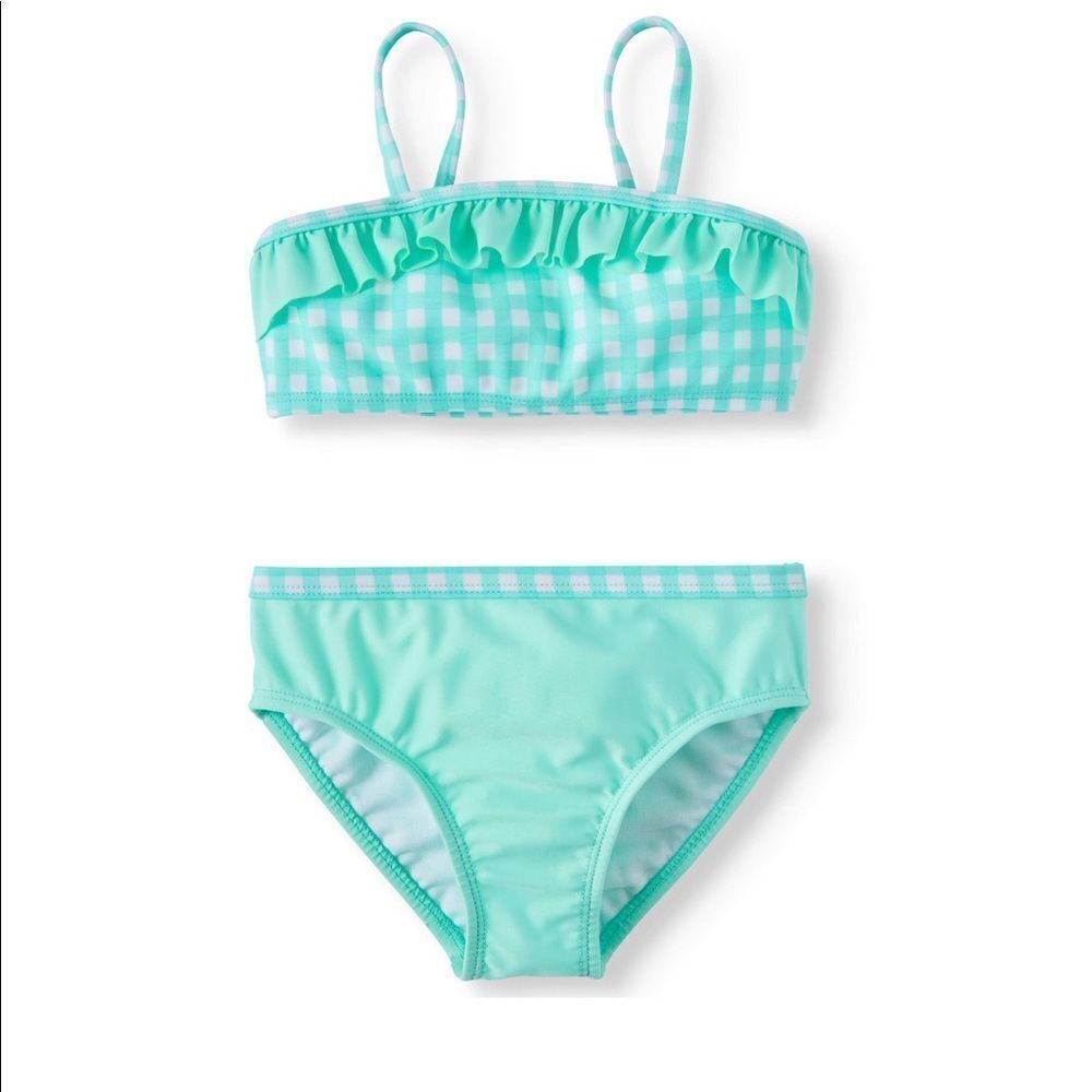 Wonder Nation Flounce Bikini Swimsuit (Toddler